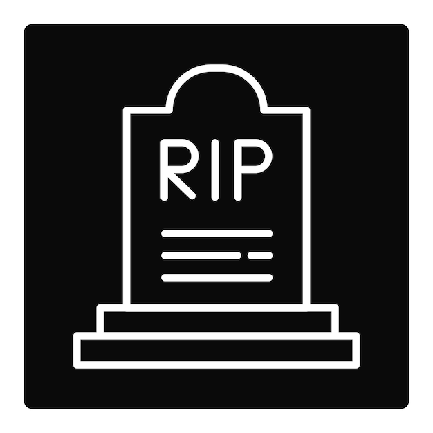 Vector cemetery icon