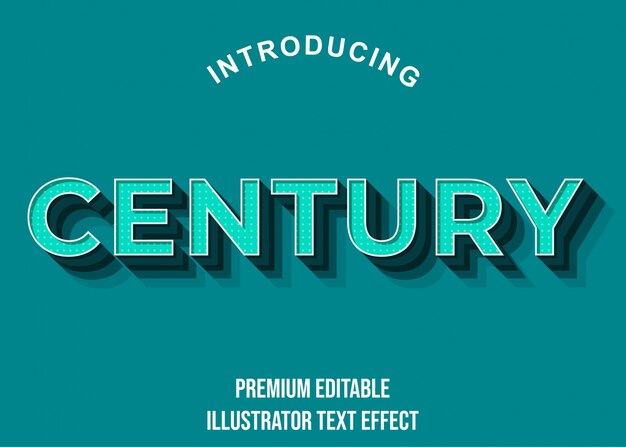 Century Modern Retro Font Style Text Effect