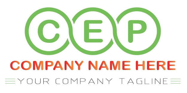 CEP Letter Logo Design