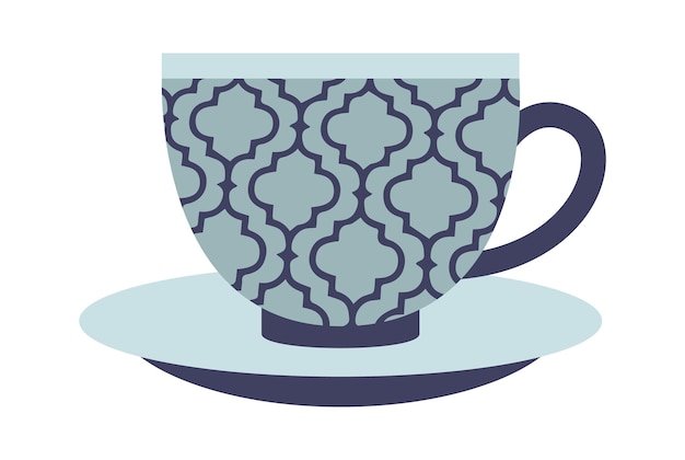 Ceramic Tea Cup Vector illustration