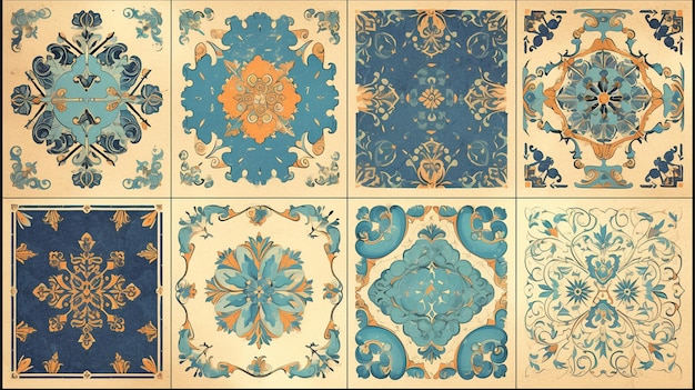 Ceramic Tiles Capture Historical Mughal Art Collection