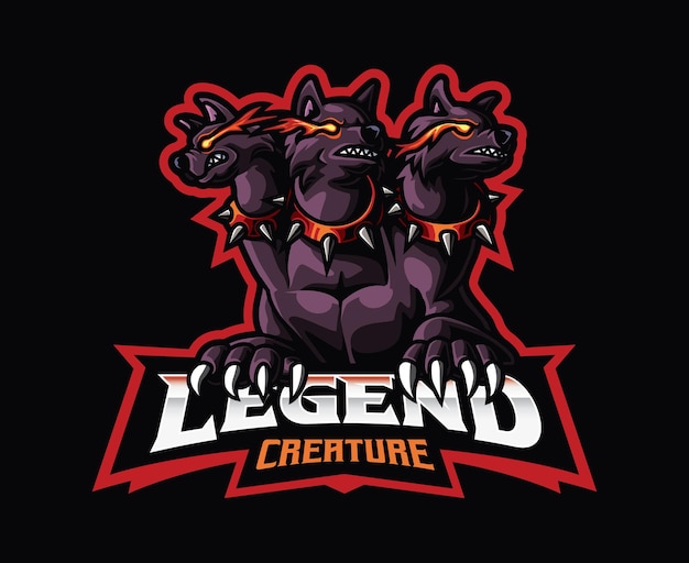 Cerberus mascot logo design