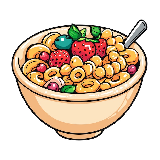 Cereal Cartoon Isolated Transparent Background Images