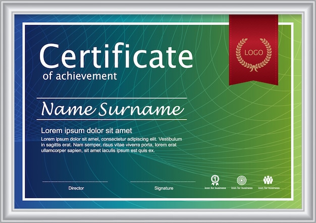 Certificate of appreciation award template.