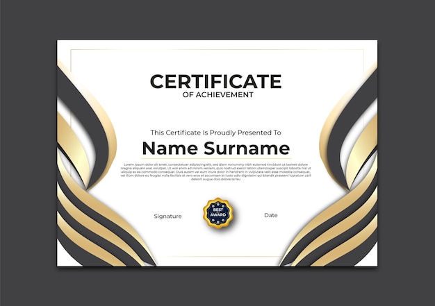 Certificate design diploma template