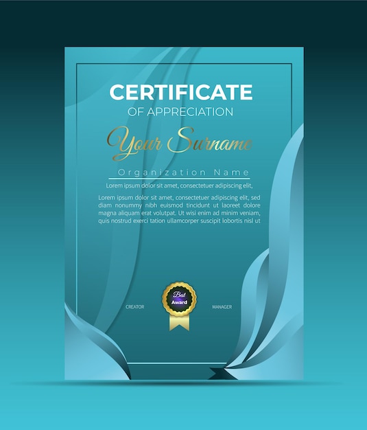 Certificate design diploma  template