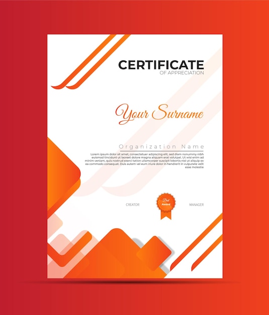 Certificate design diploma  template