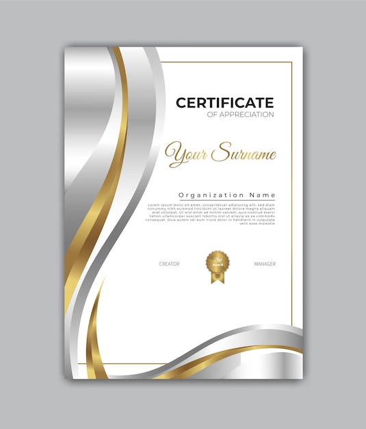 Certificate design diploma  template