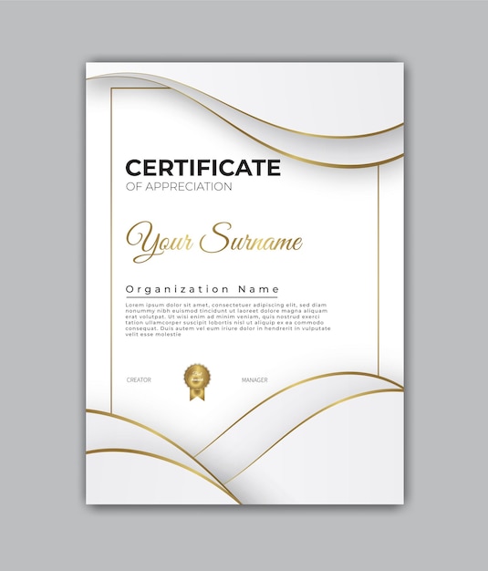 Certificate design diploma  template