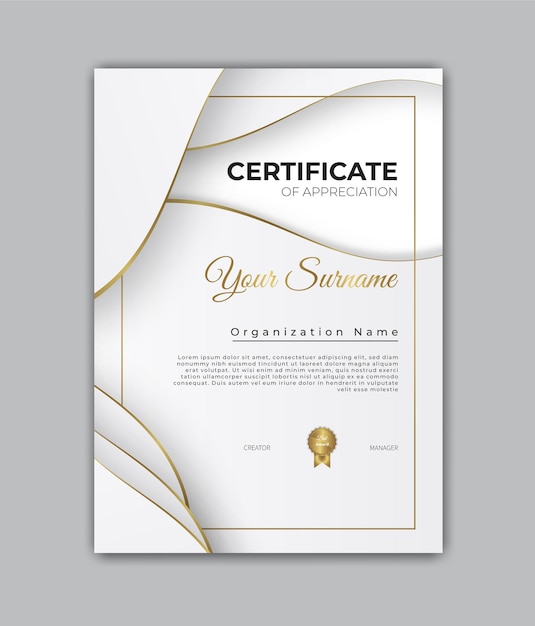 Certificate design diploma  template