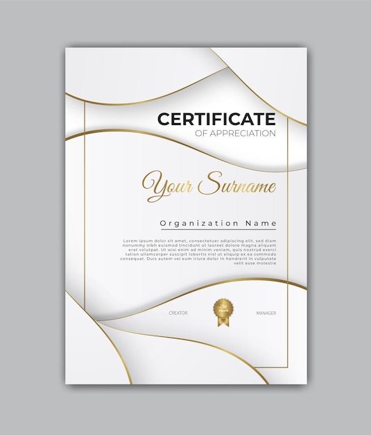 Certificate design diploma  template