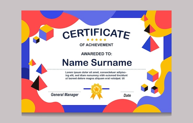 Certificate Design Flat Modern