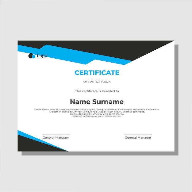 Certificate design template can be used for digital and print