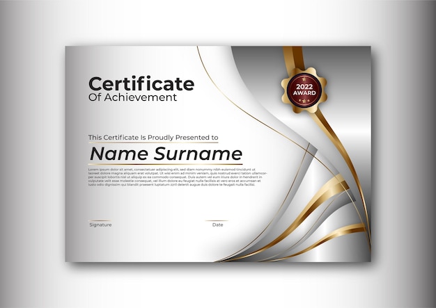 Certificate design template