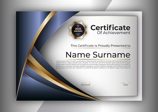 Certificate design  template