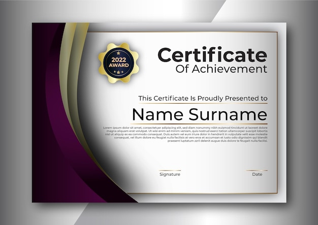 Certificate design  template