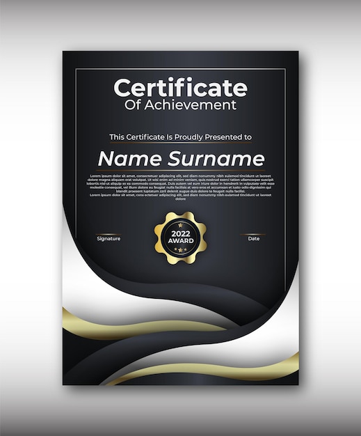 Certificate design