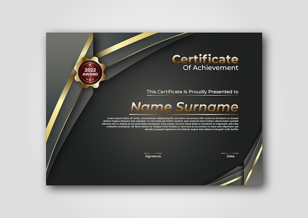 Certificate design