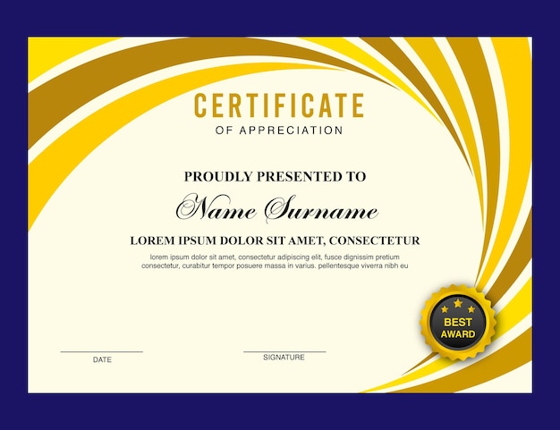 Certificate Design