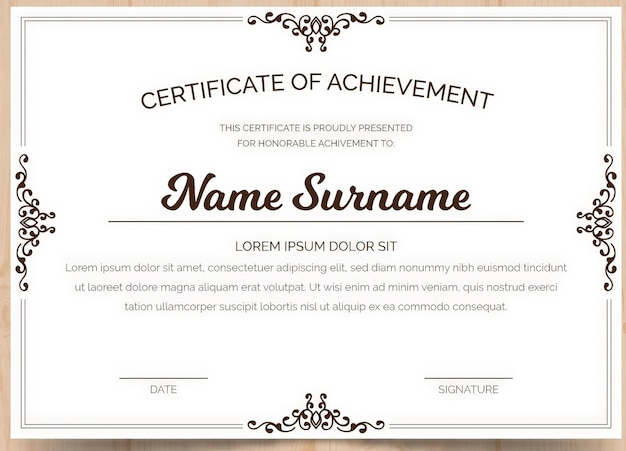 Certificate Template