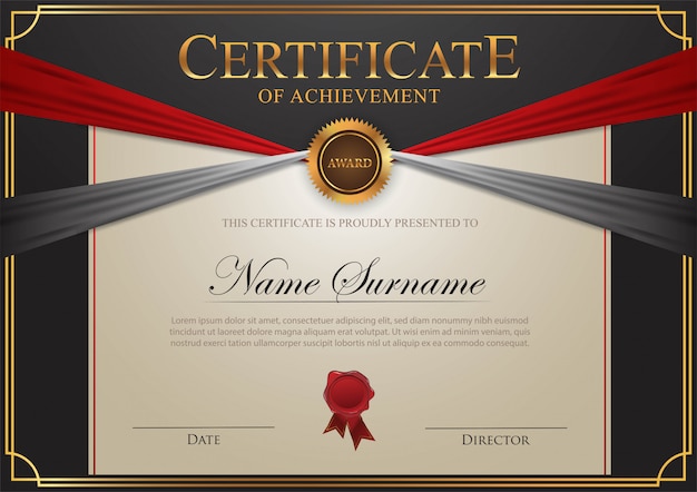 Certificate template 