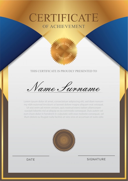 Certificate template 