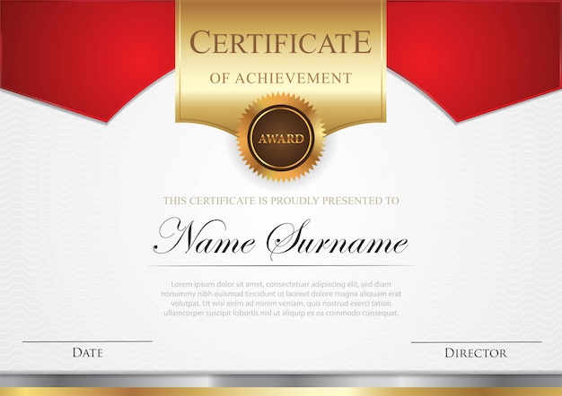 Certificate template 