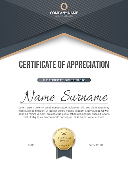 Certificate template