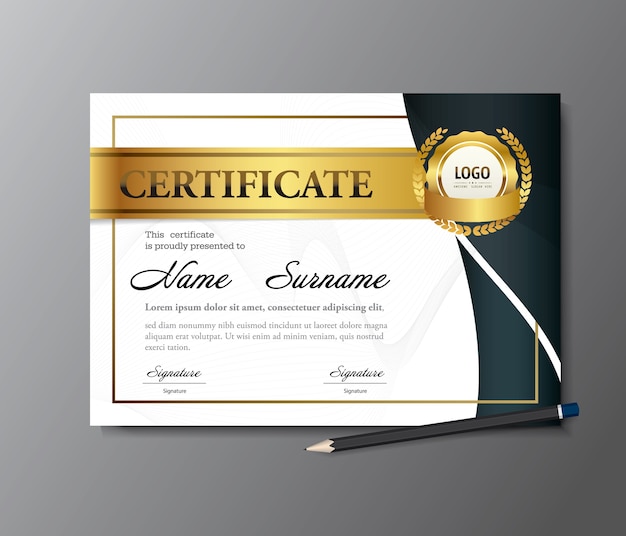 Certificate template