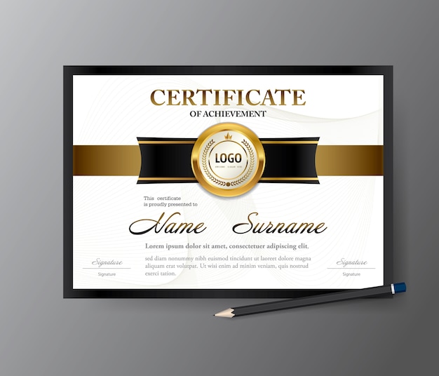 Certificate template