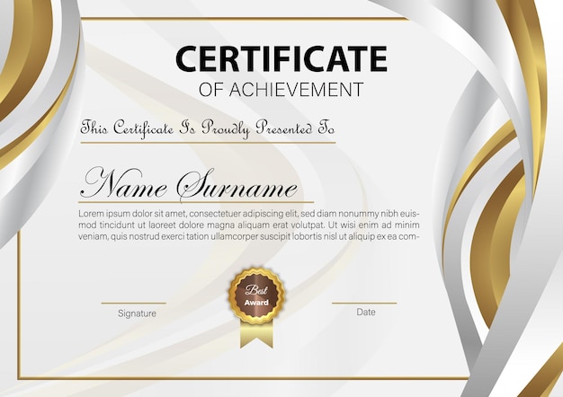 certificate template