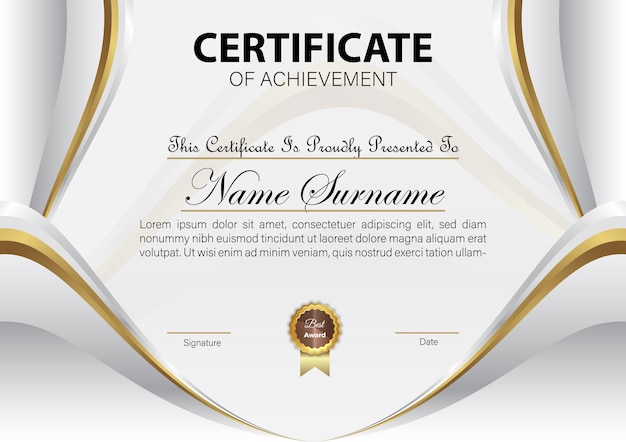 certificate template