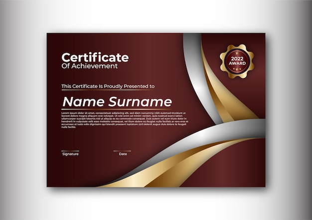 Certificate template