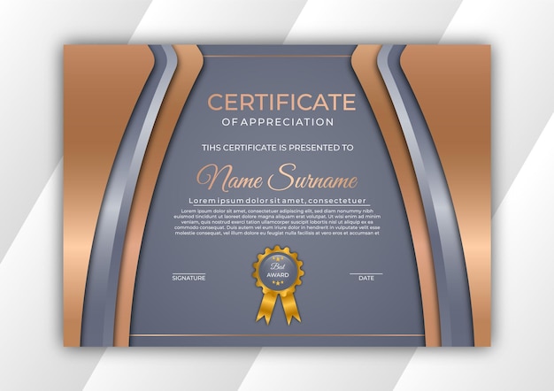 Certificate template