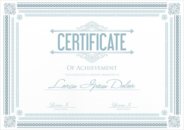 Vector certificate