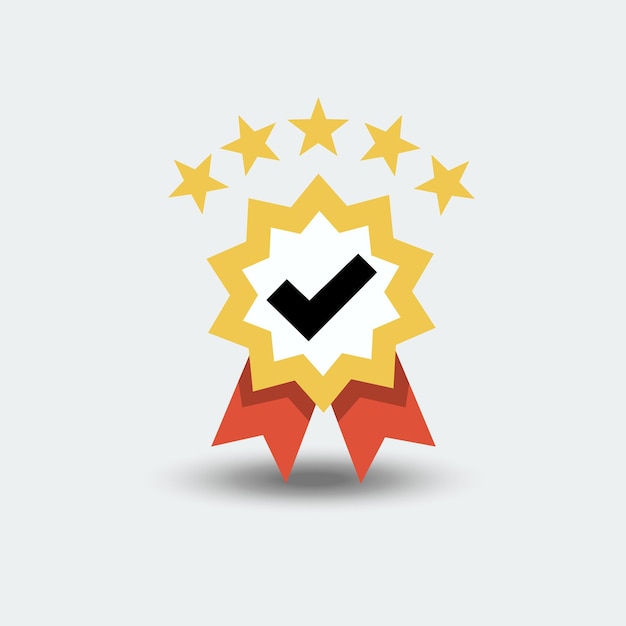 Certification illustration vector symbol icon isolated