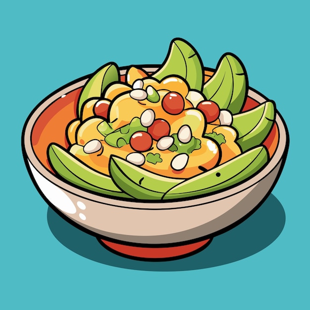 Ceviche Concept Food Vector Illustration