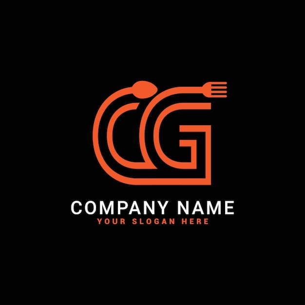 Cggc Foodrestaurantspoon letter logo