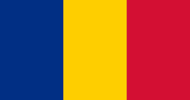 Chad flag in vector