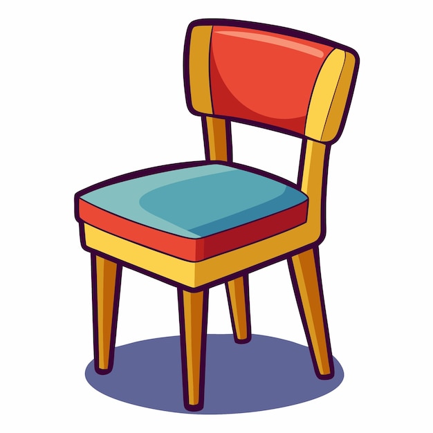 Chair clipart cartoon style illustration