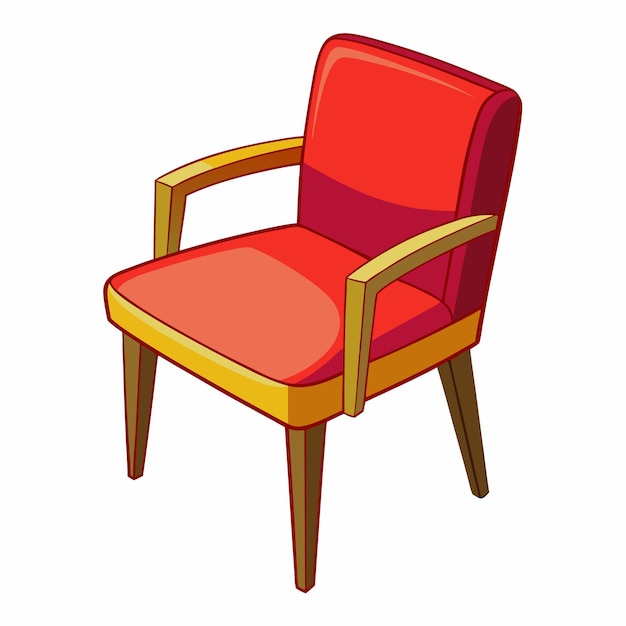 Chair clipart cartoon style illustration