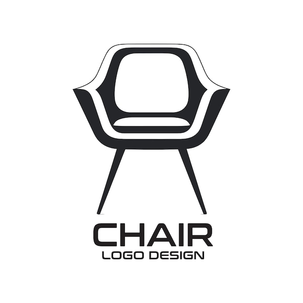 Chair vector logo design