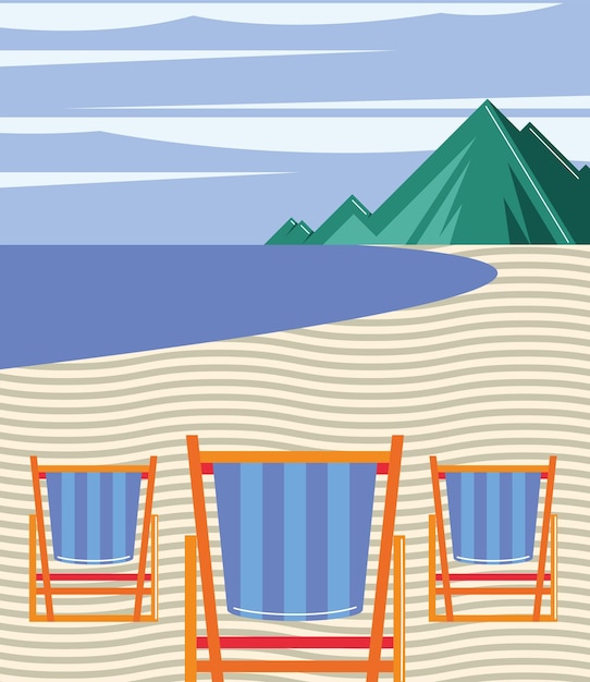 Chairs on the beach