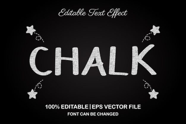 Chalk 3d editable text effect