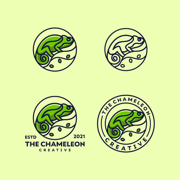 Chameleon line logo