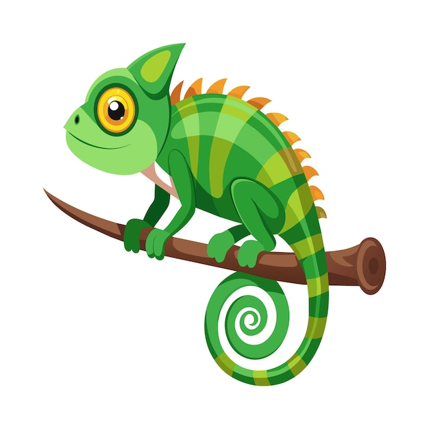 Chameleon Vector Art Chameleon Animals Vector Illustration