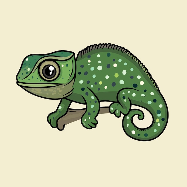 Chameleon vector cute