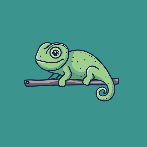 Vector chameleon vector cute