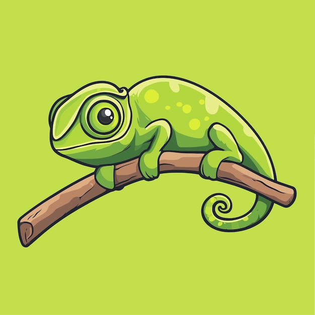 Chameleon vector cute