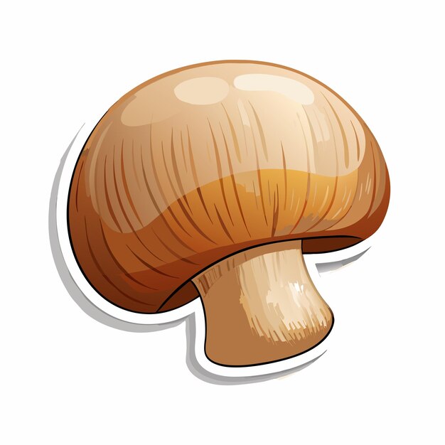 Champignon mushroom sticker design 7